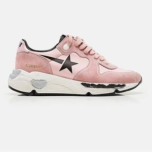 Golden Goose Running Sole Sneakers Pink and Vintage finish, size 36 (US 6-61/2)
